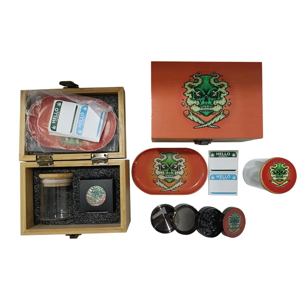 [Q-4107-13] WOODEN KIT (Smoky Skull)