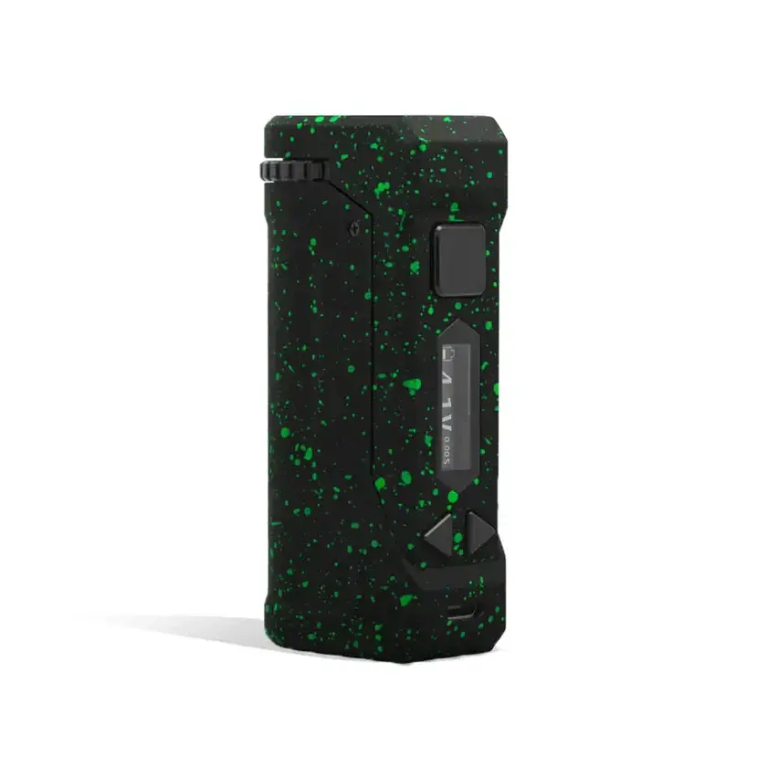 [Q-4160] WULF UNI PRO CARTRIDGE VAPORIZER  (BLACK + GREEN SPLATTER)