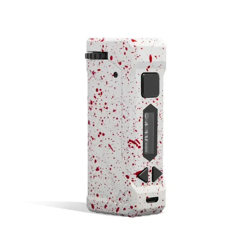 [Q-4166] WULF UNI PRO CARTRIDGE VAPORIZER  (WHITE + RED SPLATTER)