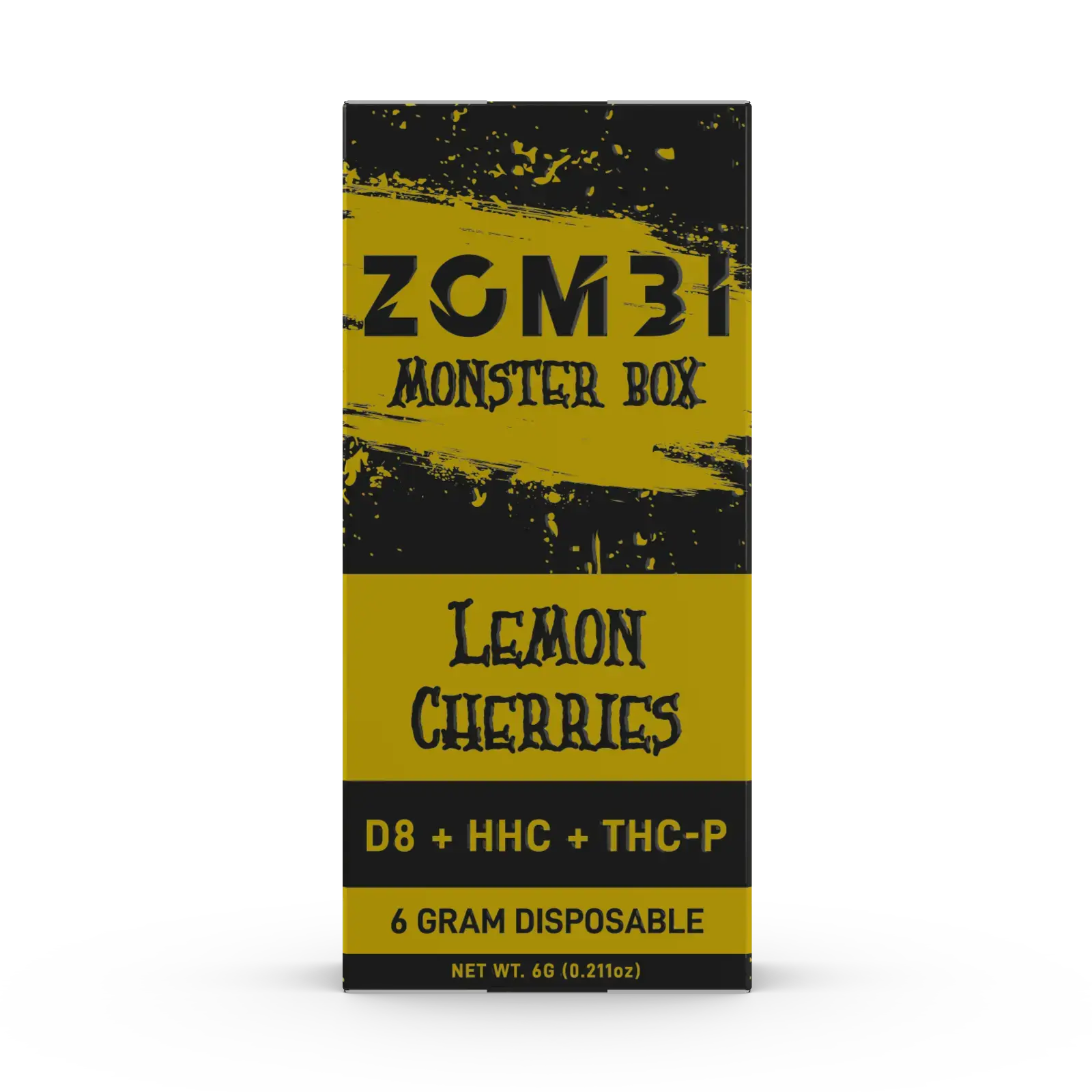 [Q-4266-04] ZOMBI 6g Monster Box Disposable D8 HHC THC-P 6PK (Lemon Cherries)