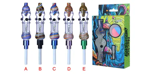 [T-1376-05] Clover Nectar Collector Mix Color Ceramic Nail A Display (NC-279)