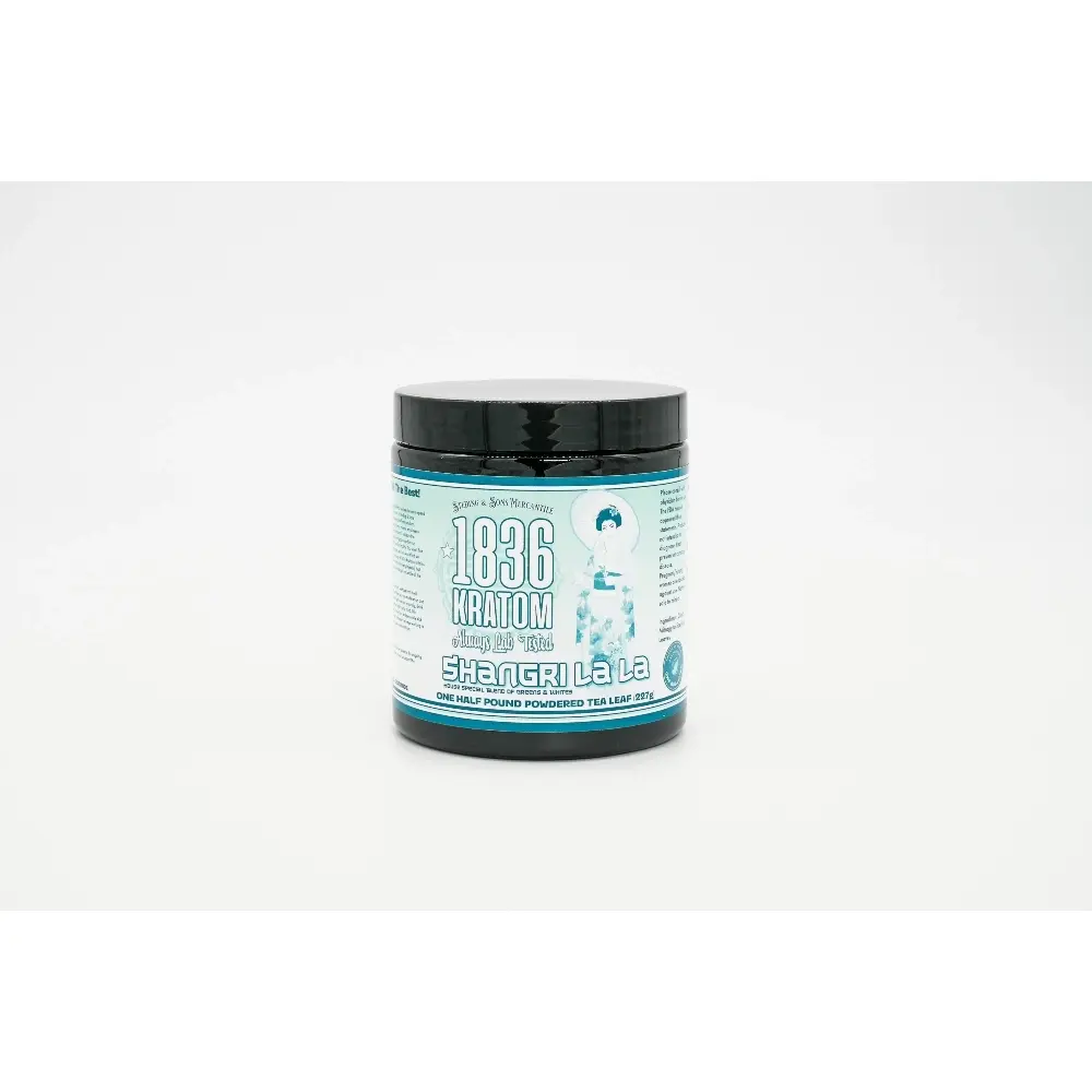 [Q-1082-05] 1836 8OZ KRATOM POWDERED LEAF TUBS (Shangri La La)
