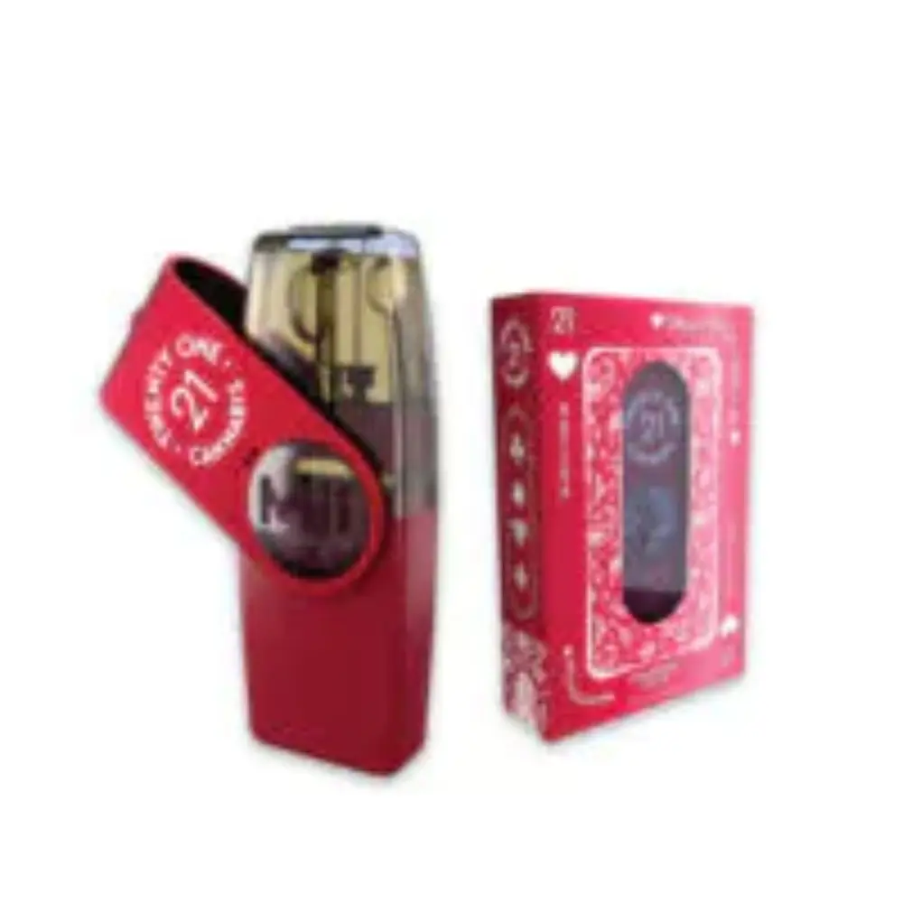 [T-1002-04] 21 DISPOSABLE 2ML THC-A THC-P 6pk Box (Strawberry Fields (Sativa))