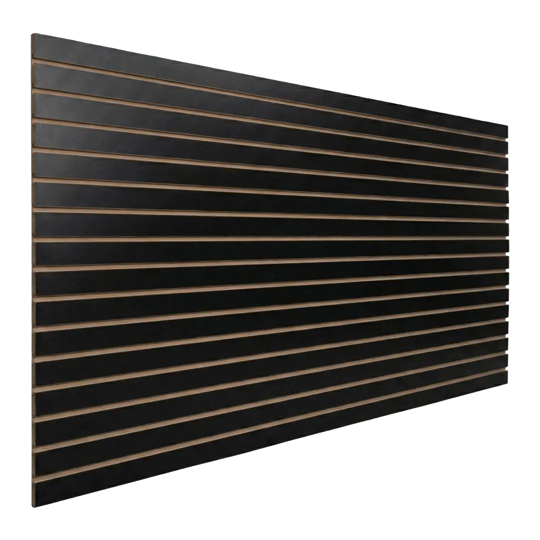 4 X 8 FOOT HORIZONTAL BLACK SLATWALL PANEL