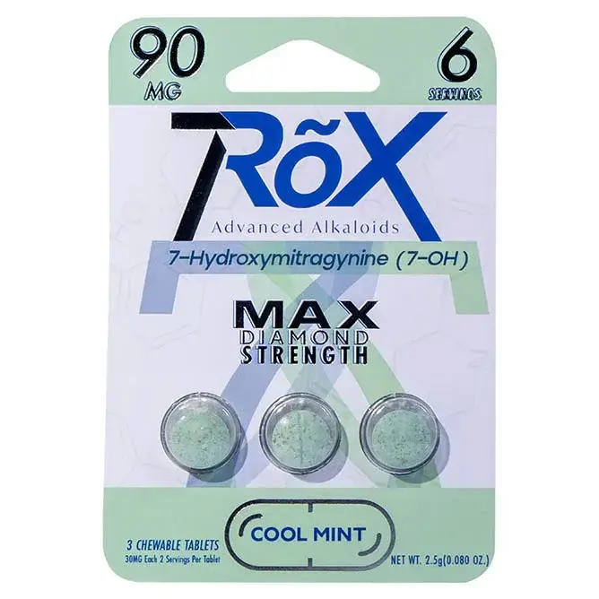 [Q-4831-01] 7ROX 7Hydroxy Tablets 30mg 3PK (90MG) (Cool Mint)