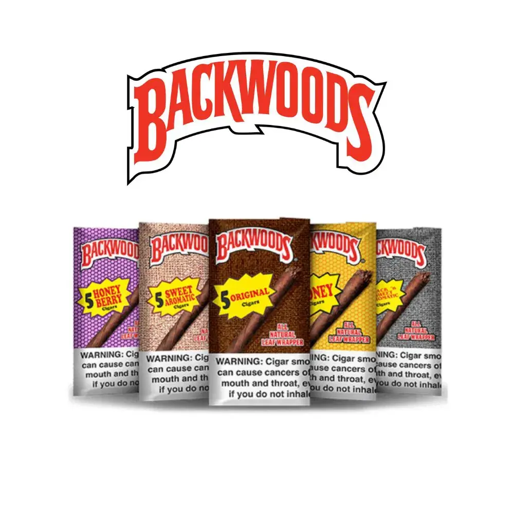 [T-1530-01] Backwoods 5pk Display of 8PK A Display (Black)
