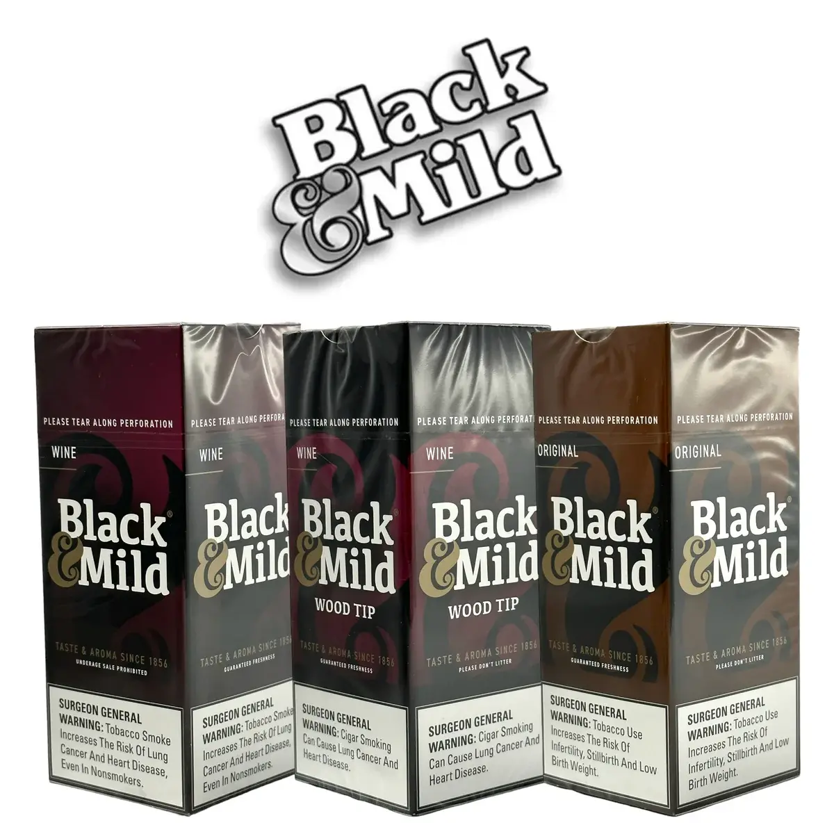 [T-1531-02] Black & Mild Single 25PK (Original WT)