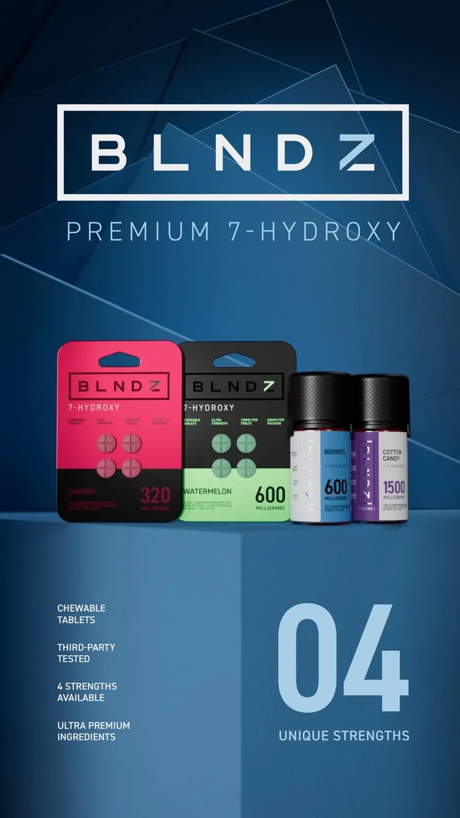 [T-1601-02] Blendz 7Series 4 Taplets 150mg per 10ct (Mango)
