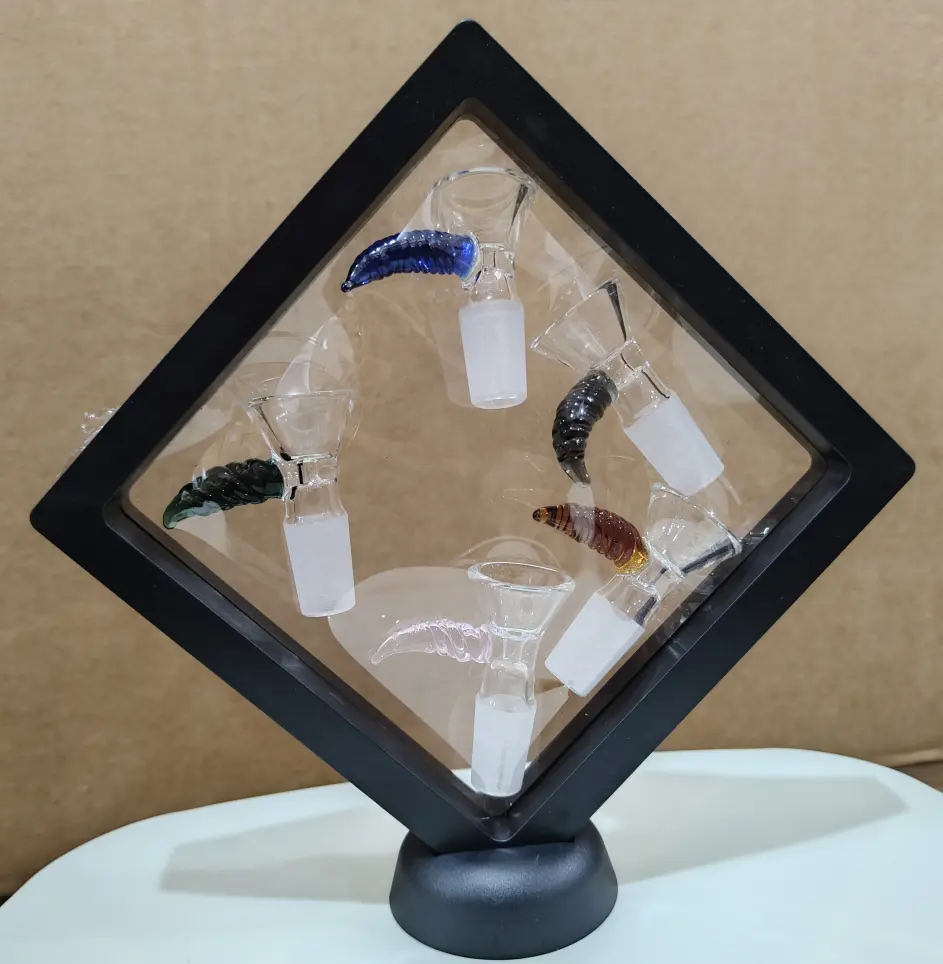[Q-2369-01] BOWL HEAD GLASS SET DISPLAU WITH IT (Design 1)