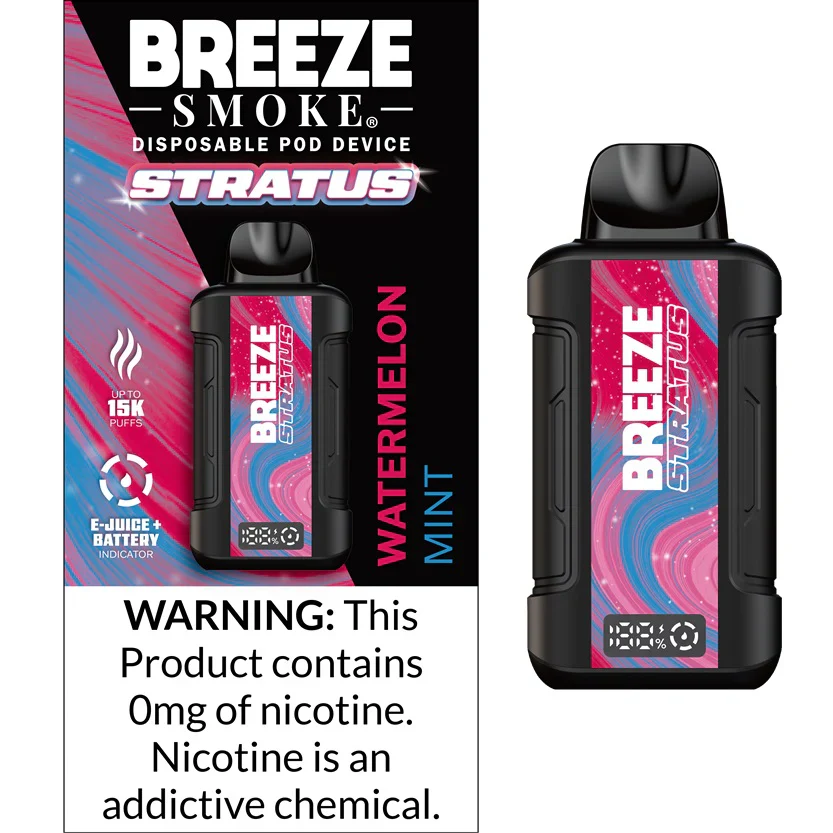 [T-1597-01] BREEZE PRO 15k PUFF DISPOSABLE VAPE 20ML (Orange Mint)