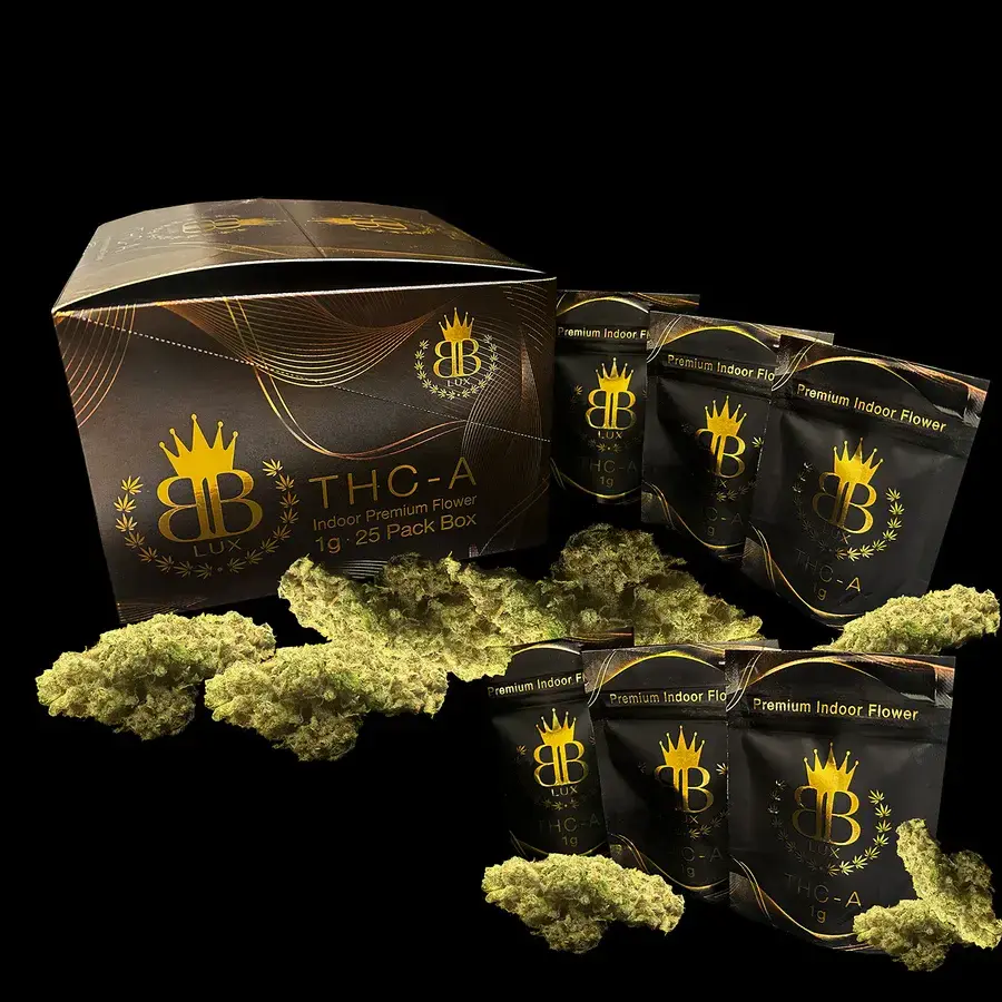 [Q-4760-01] Budz Burn LUX THC-A Flower 3.5G Jar (Purple Punch)