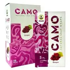 [Q-1544-03] CAMO LEAF WRAP 25/5PK (Grape)