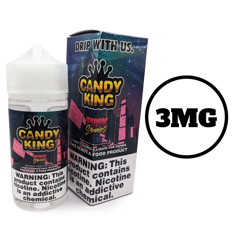 [Q-1545-09] CANDY KING 100ML (3mg, Pink Squares)