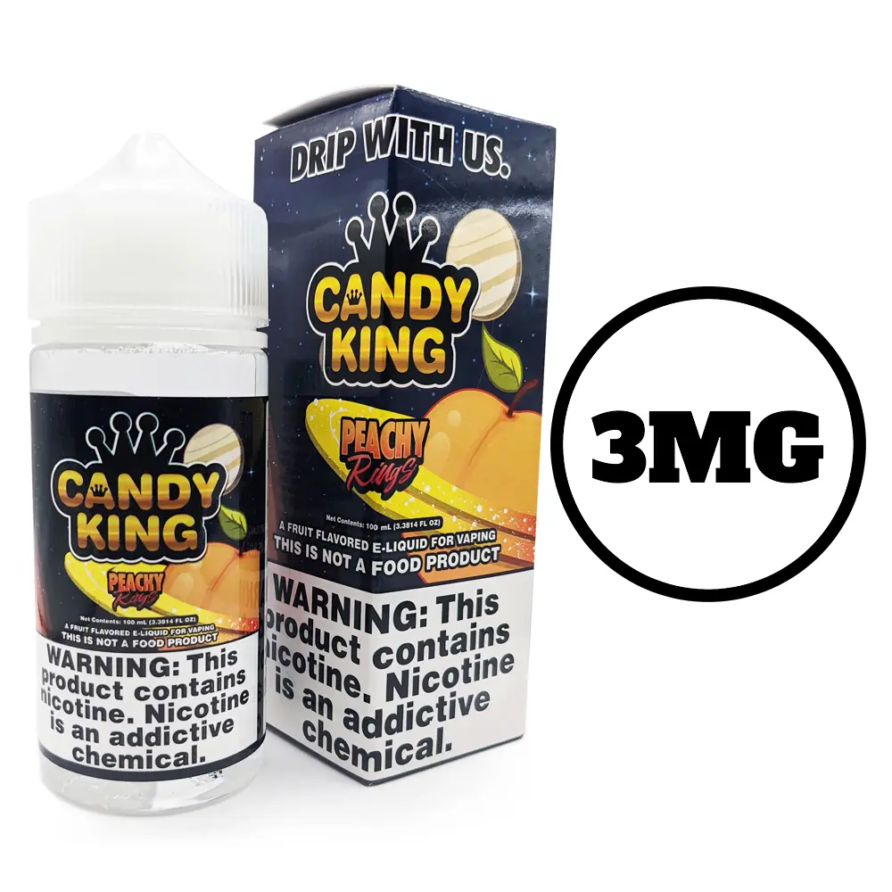 [Q-1545-07] CANDY KING 100ML (3mg, Peachy Rings)
