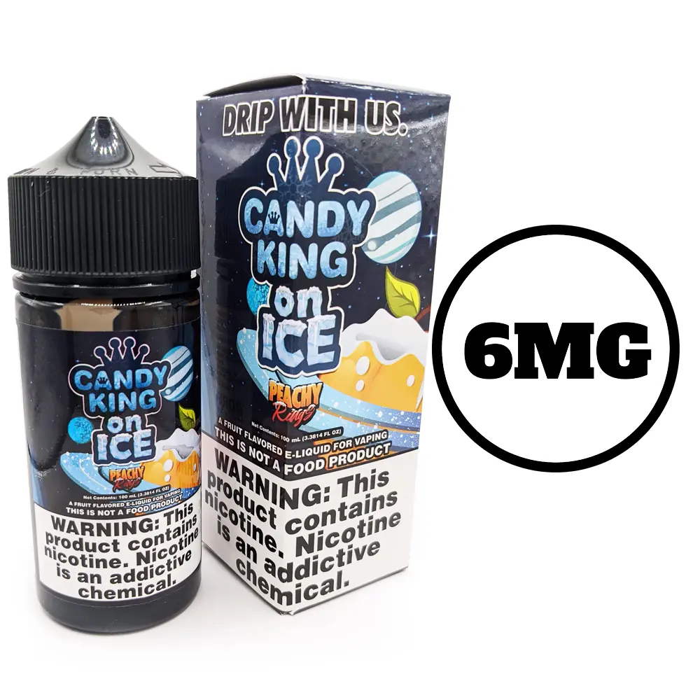 [Q-1545-36] CANDY KING 100ML (6mg, Peachy Rings Ice)