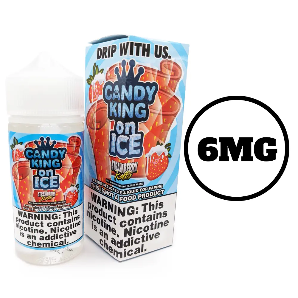 [Q-1545-46] CANDY KING 100ML (6mg, Strawberry Rolls on Ice)
