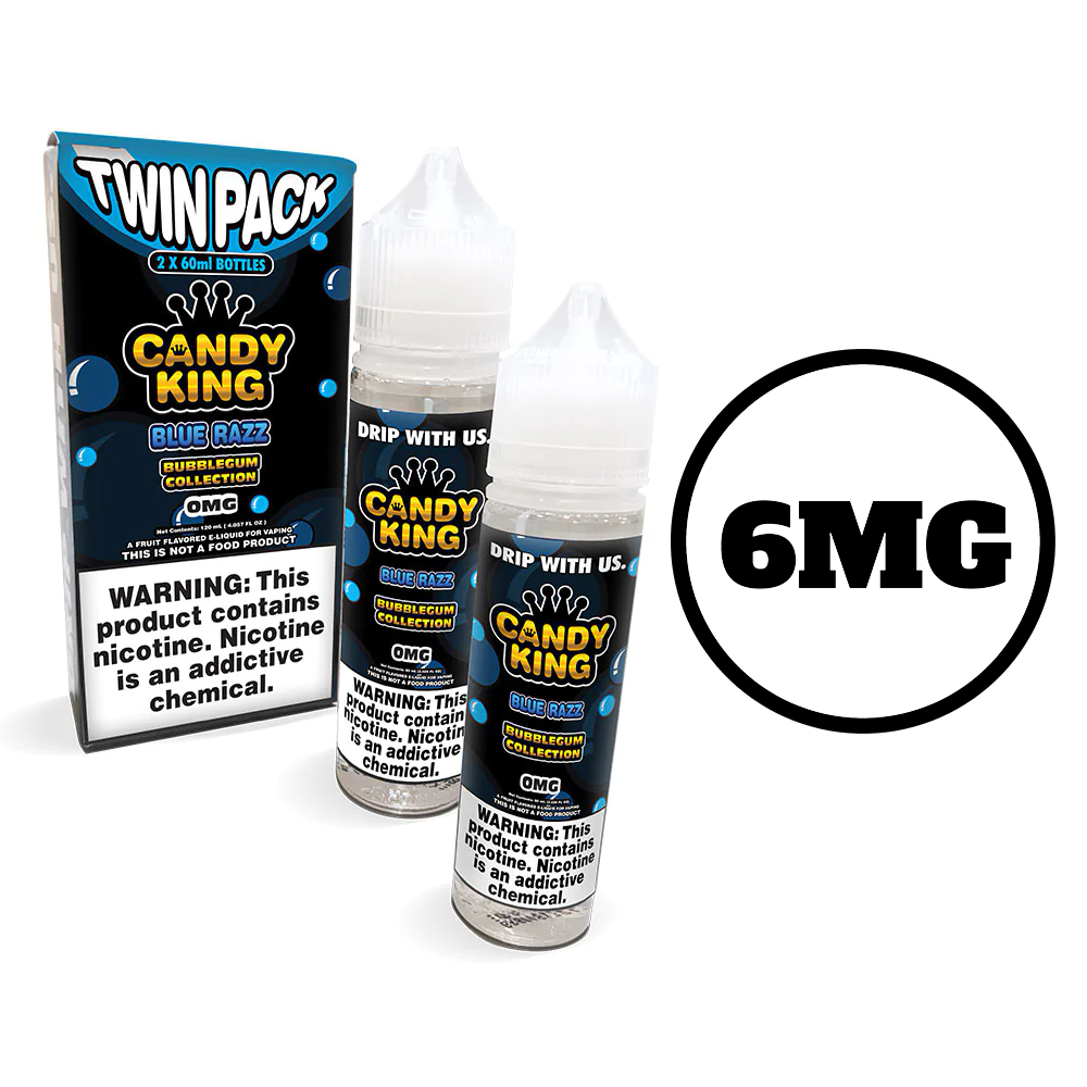 [Q-1548-01] CANDY KING 60ML (TWIN PACK) (3mg, Blue Razz)