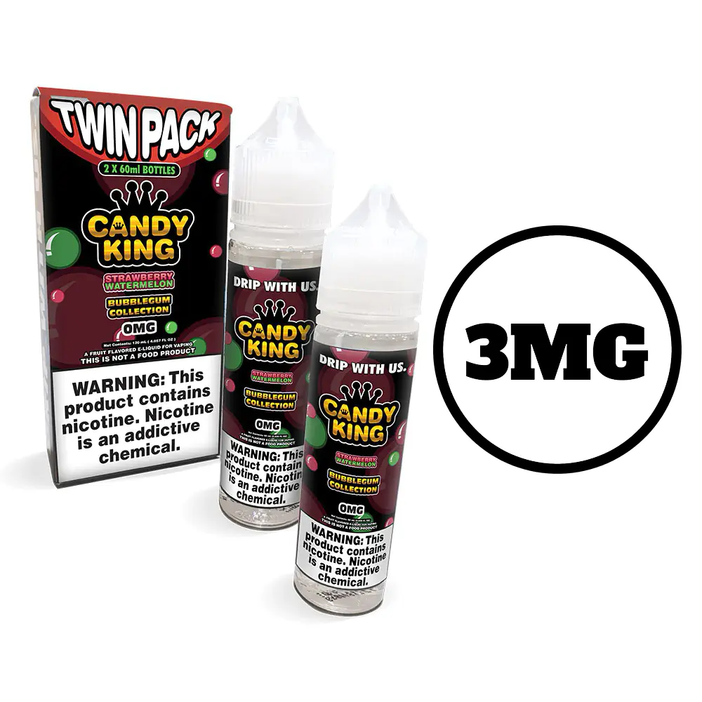 [Q-1548-09] CANDY KING 60ML (TWIN PACK) (3mg, Strawberry Watermelon)