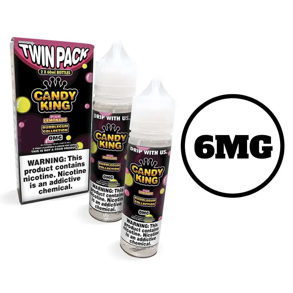[Q-1548-08] CANDY KING 60ML (TWIN PACK) (6mg, Pink Lemonade)