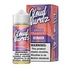 [Q-1625-25] CLOUD NURDZ 100ML (3mg, STRAWBERRY GRAPE)