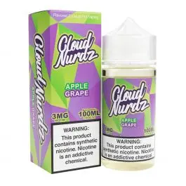 [Q-1625-32] CLOUD NURDZ 100ML (3mg, Apple Grape)