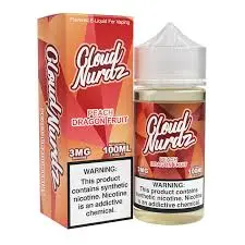 [Q-1625-02] CLOUD NURDZ 100ML (6mg, Peach Dragonfruit)