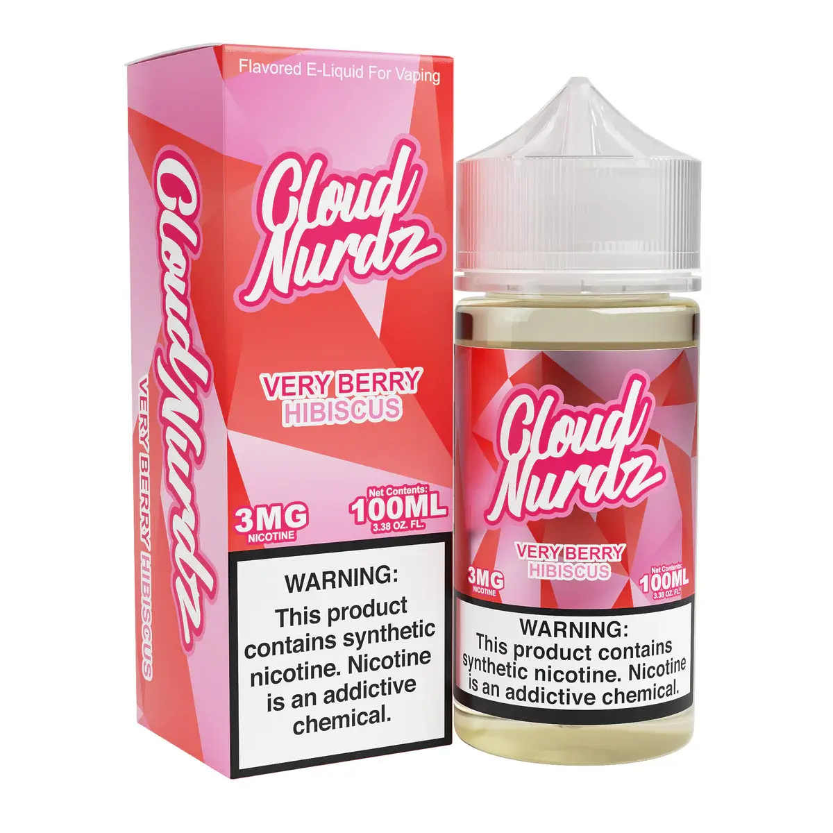 [Q-1625-07] CLOUD NURDZ 100ML (6mg, Very Berry Hibiscus)