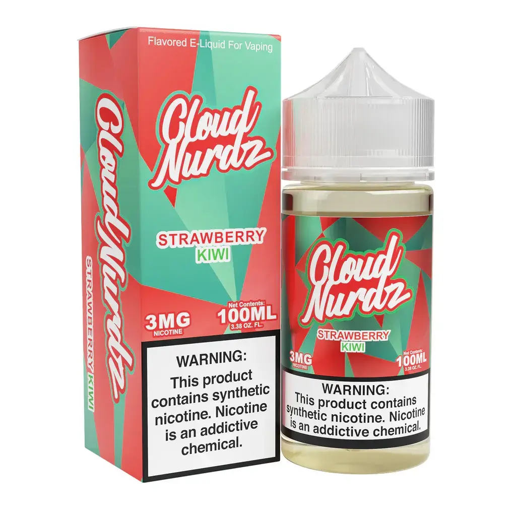 [Q-1625-24] CLOUD NURDZ 100ML (6mg, Strawberry Kiwi)