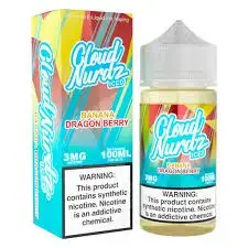 [Q-1626-28] CLOUD NURDZ ICED 100ML (6mg, Banana Dragonberry)