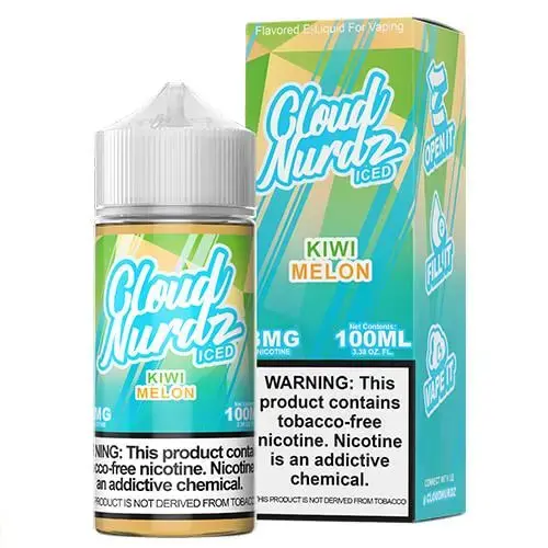[Q-1626-02] CLOUD NURDZ ICED 100ML (6mg, Kiwi Melon)