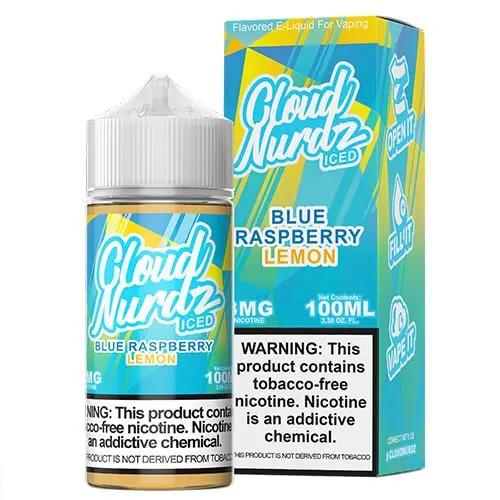 [Q-1626-08] CLOUD NURDZ ICED 100ML (6mg, Blue Raspberry Lemon)