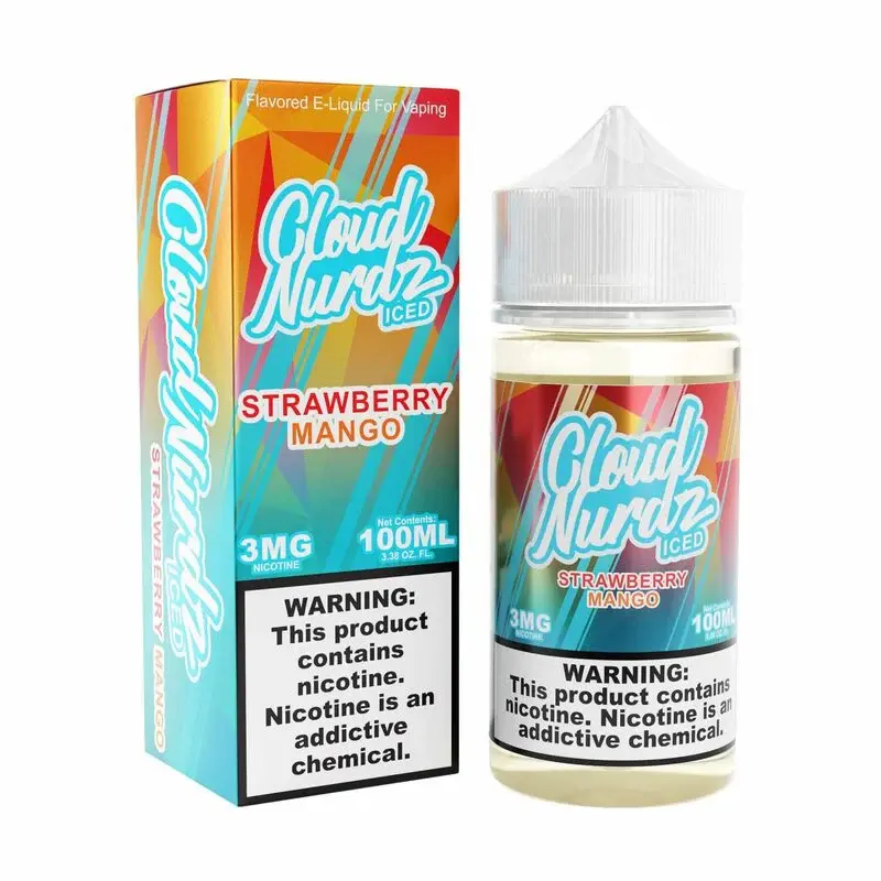 [Q-1626-14] CLOUD NURDZ ICED 100ML (6mg, Strawberry Mango)