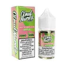 [Q-1627-29] CLOUD NURDZ SALTS 30ML (50MG, Watermelon Apple)