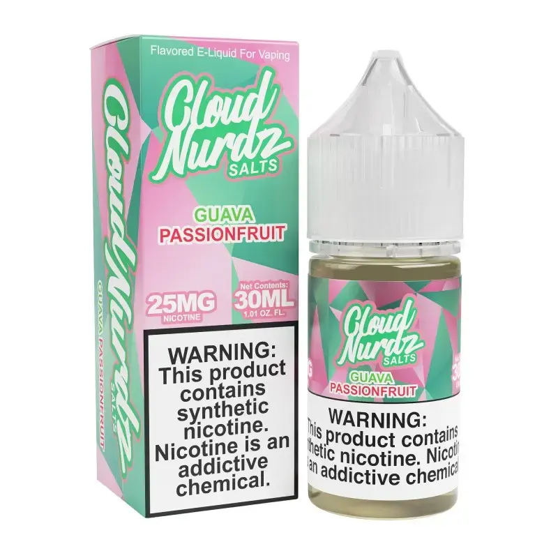 [Q-1627-37] CLOUD NURDZ SALTS 30ML (25MG, Pink Guava Passion)