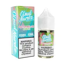 [Q-1628-30] CLOUD NURDZ SALTS ICED 30ML (25MG, Watermelon Apple)