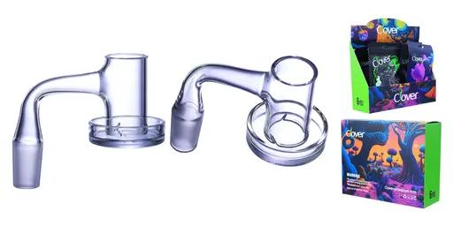 [Q-4842-03] Clover Glass Banger 14MM 6PC a Display (Terp Slurper 90 Degree)