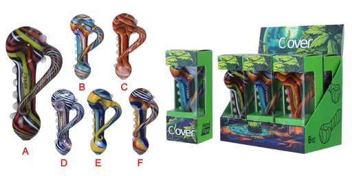 [T-1375-09] CLOVER HAND PIPE AMERICAN COLOR ROD 6PK DISPLAY (4.5Inch WPF-431)