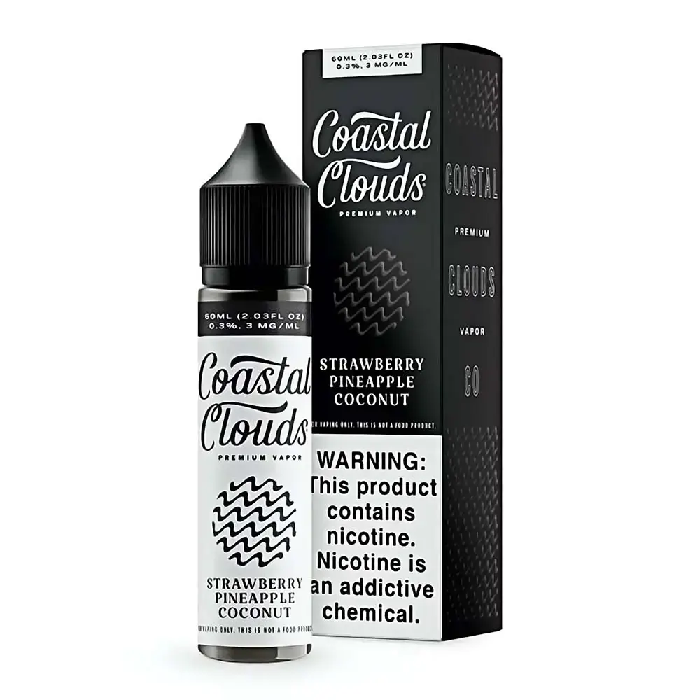 [Q-1630-48] COASTAL CLOUDS 60ML (0mg, Strawberry Pineapple Coconut)