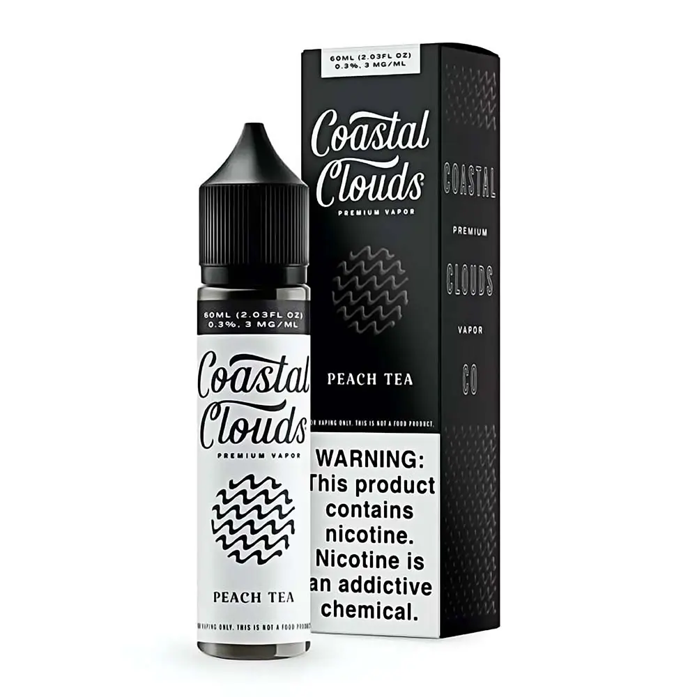 [Q-1630-31] COASTAL CLOUDS 60ML (3mg, Peach Tea)