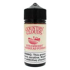 [Q-1664-10] COUNTRY CLOUDS 100ML (3mg, Strawberry Cornbread Pudding)