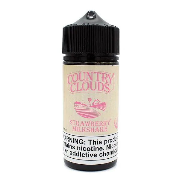 [Q-1664-12] COUNTRY CLOUDS 100ML (3mg, Strawberry Milkshake)