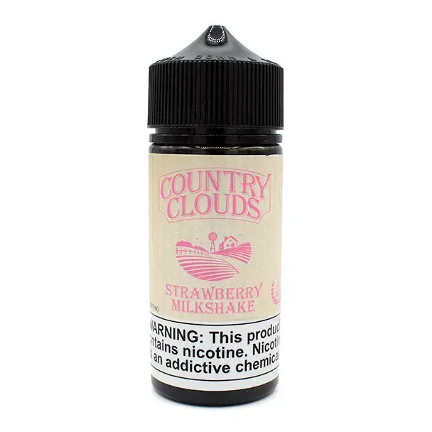 [Q-1664-13] COUNTRY CLOUDS 100ML (6mg, Strawberry Milkshake)