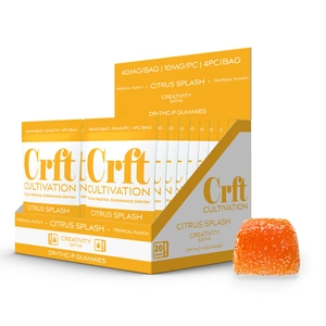 [Q-4728-01] Crft Cultivation Gummies 5MG D9+5MG THC-P 20Count (Alien Piss)