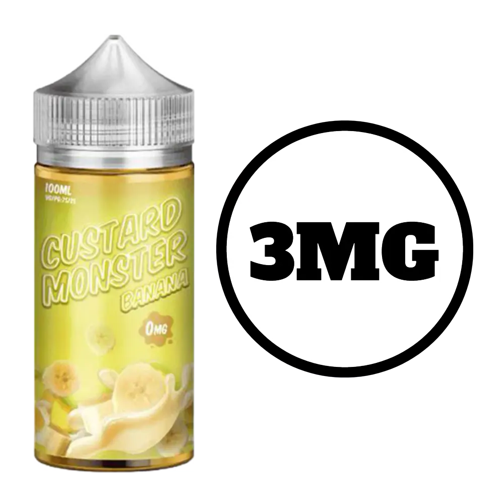 [Q-1670-08] CUSTARD MONSTER 100 (3mg, Banana)