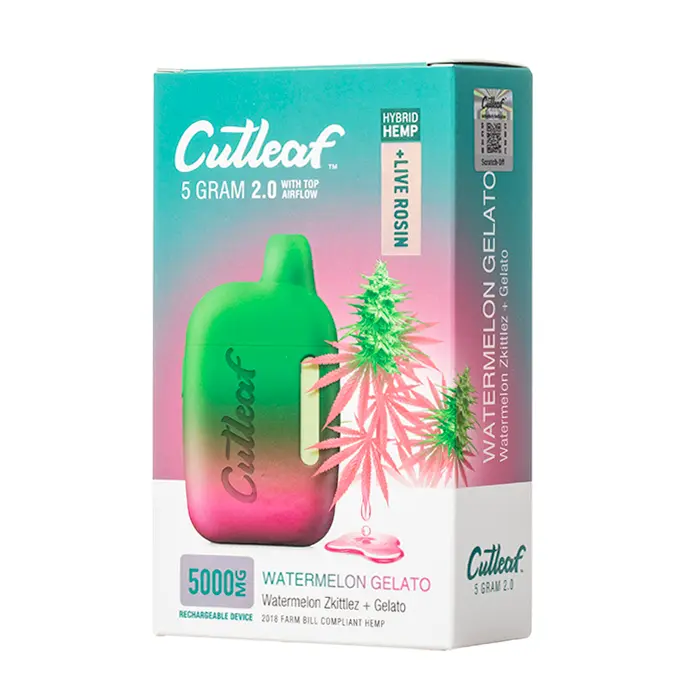 [T-1026-06] CUTLEAF THC A Live Rosin 5 GRAM 6pk Box (Watermelon Gelato)