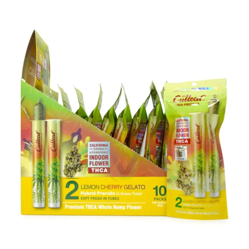 [T-1035-08] CUTLEAF THCA PRE-ROLLS (Lemon Cherry Gelato)