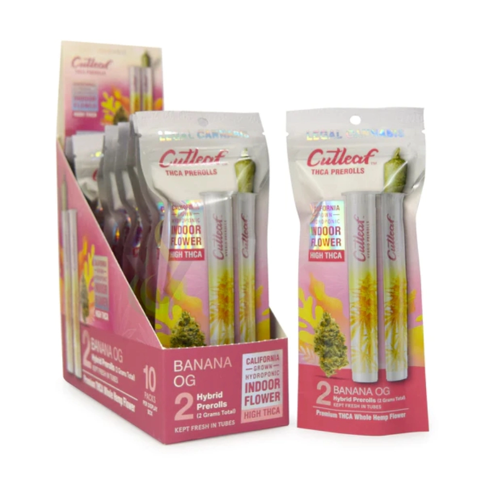 [9536] CUTLEAF THCA PRE-ROLLS (Pink Kush)