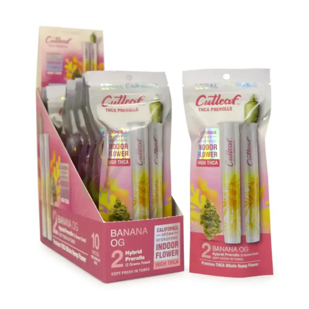 [T-1249-01] CUTLEAF THCA PRE-ROLLS ICE (Sherbert Ice)