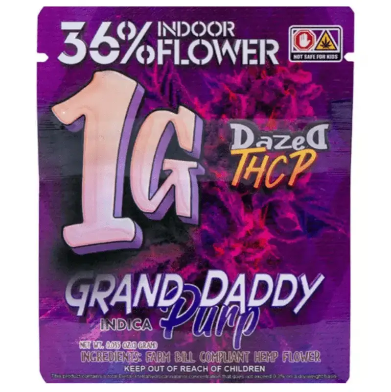 [Q-4832-02] Dazed 1G Flower Dispenser THC-P 24CT (Grand Daddy Purp)