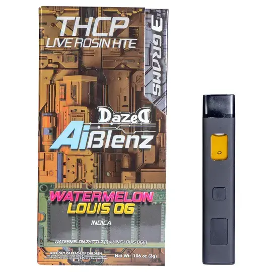 Dazed AI Blenz 3G THC-P Live Resin Disposable 5ct